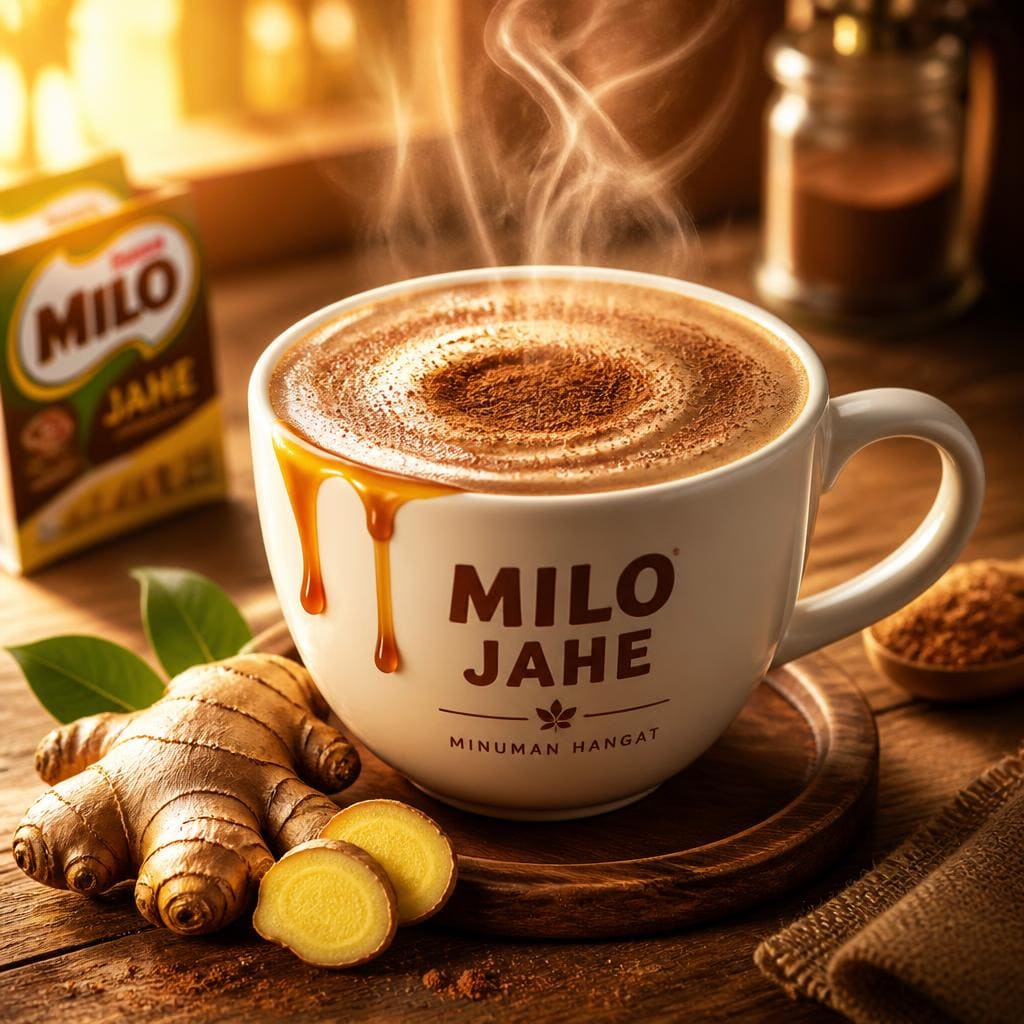 MILO JAHE Warkop Fresh dengan perpaduan milo dan jahe